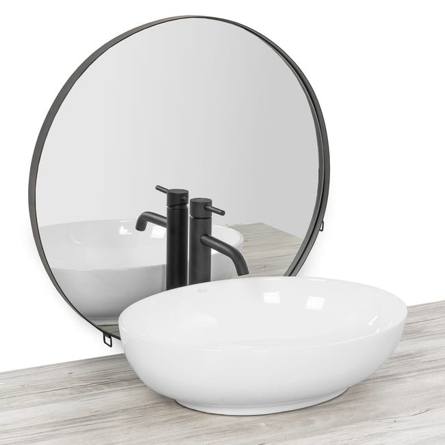 Umywalka ceramiczna nablatowa Carola Slim 51.5 x 39 Rea