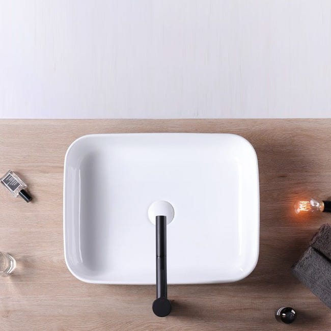 Umywalka ceramiczna nablatowa Demi 51 x 39 Rea