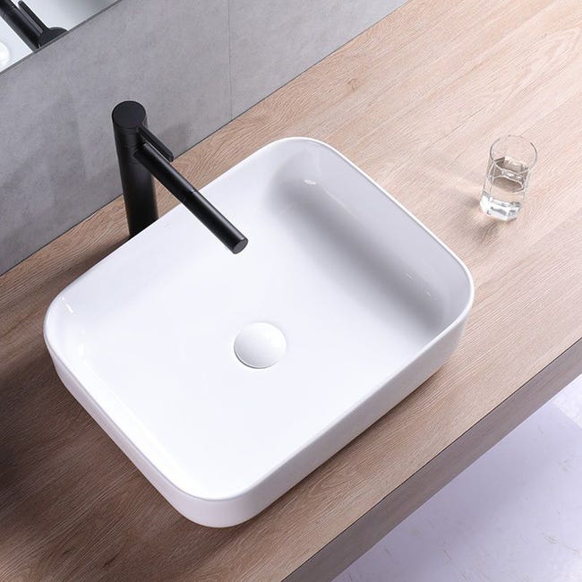 Umywalka ceramiczna nablatowa Demi 51 x 39 Rea