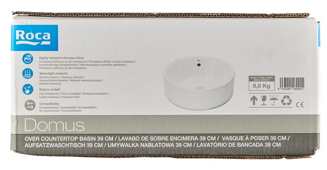 Umywalka ceramiczna nablatowa Domus 39 Roca