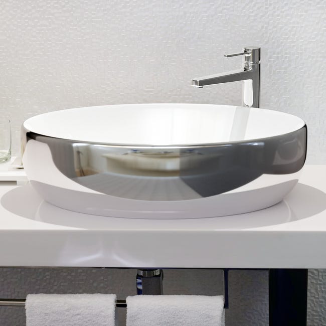 Umywalka ceramiczna nablatowa Febe 60 x 41 Invena