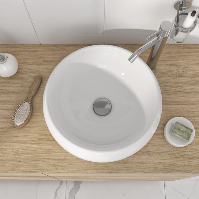 Umywalka ceramiczna nablatowa Lune Round 40 Sensea