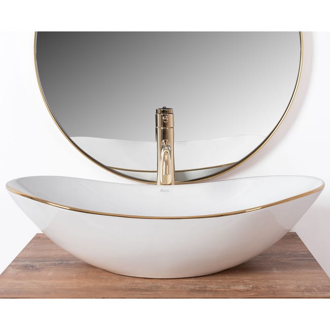 Umywalka ceramiczna nablatowa Royal 62.5 x 36 Rea