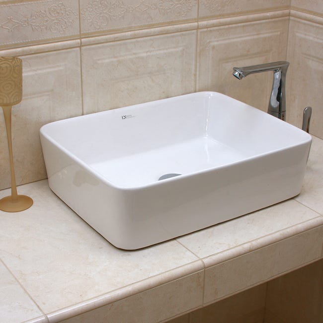 Umywalka ceramiczna nablatowa Vittoria 48 x 37.5 Domino