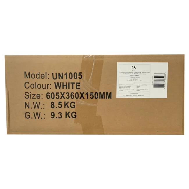 Umywalka ceramiczna nablatowa Westa 60.5 x 36 Basaro