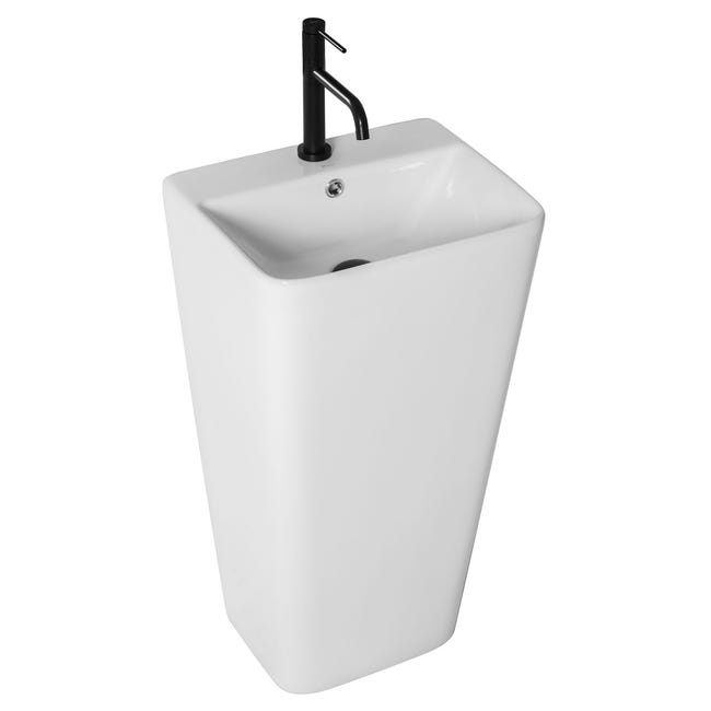 Umywalka ceramiczna wolnostojąca Aris 45 x 84.5 Rea