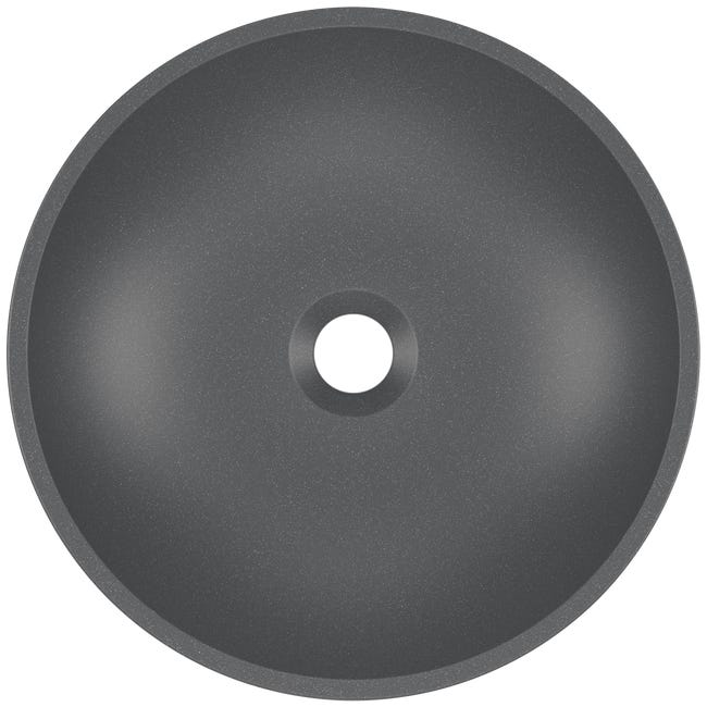 Umywalka konglomeratowa nablatowa Munst II Grey 40 x 40 Axis