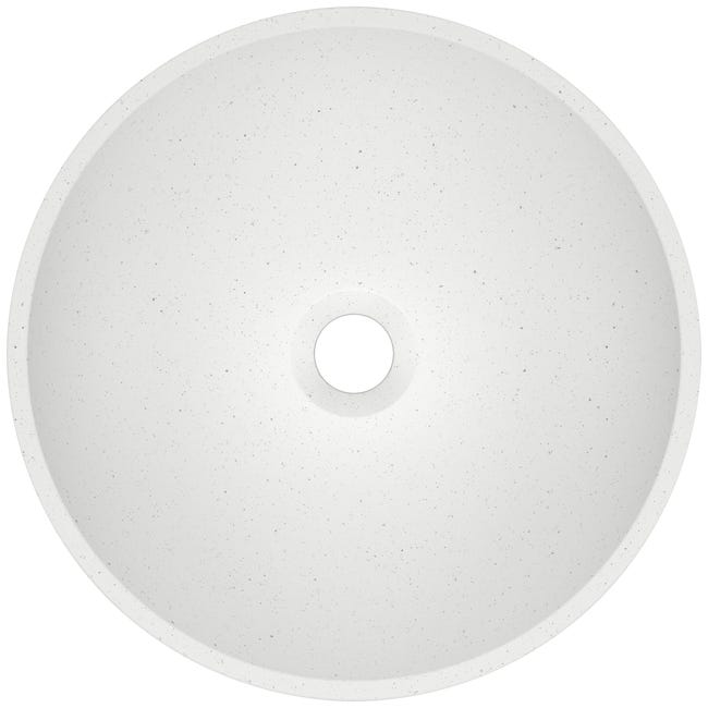 Umywalka konglomeratowa nablatowa Munst II White 40 x 40 Axis