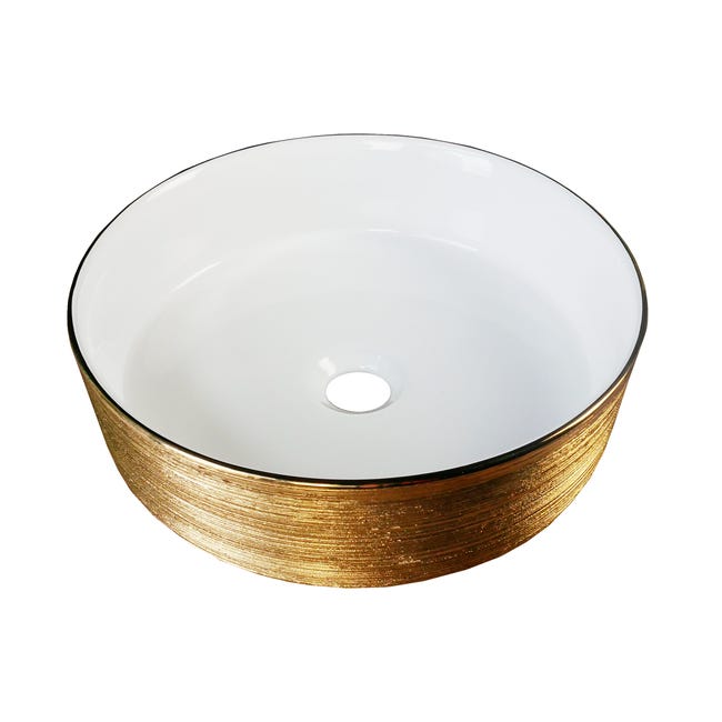 Umywalka nablatowa Iskra Gold 35.5 X 25.5 X 12