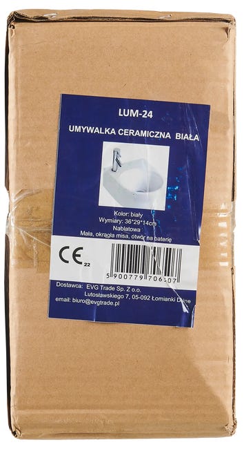 Umywalka nablatowa LUM-24 36 X 29 Evg Trade