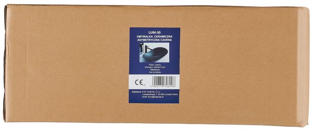Umywalka nablatowa LUM-30 54 X 40 X 17 czarna Evg Trade