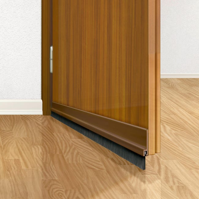 Uszczelka szczotkowa pod drzwi MOLL STANDARD 1 m brązowa TESA