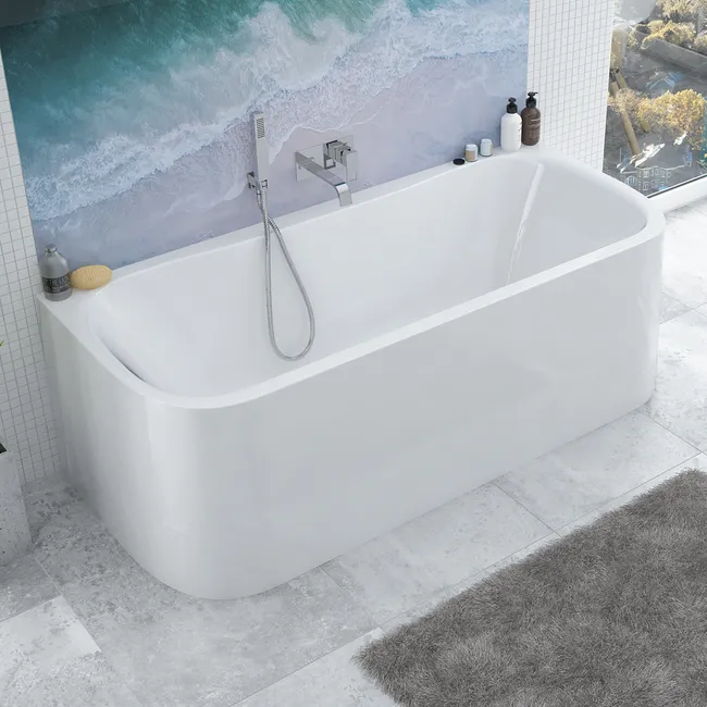Wanna prostokątna z obudową Luxo 180 x 80 Sanplast