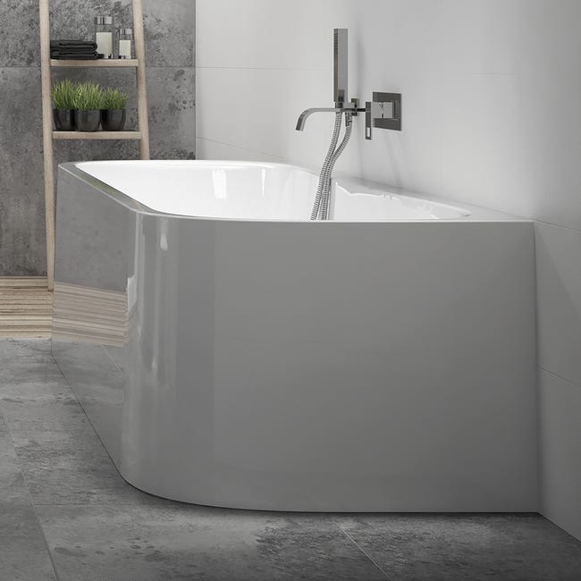 Wanna prostokątna z obudową Luxo 180 x 80 Sanplast