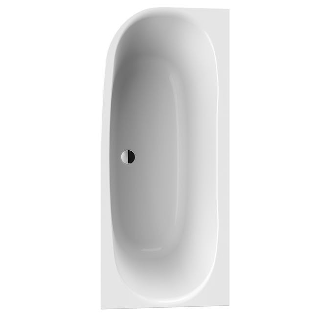 Wanna prostokątna z obudową prawa Luxo Owal 180 x 80 Sanplast