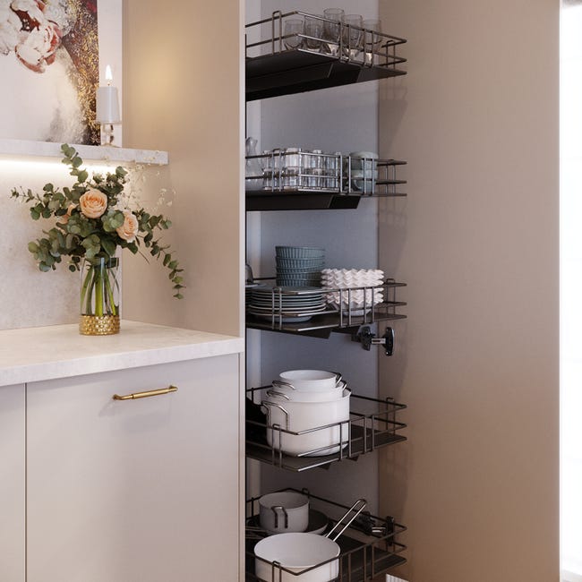 Wazon szklany Altomdesign wys. 20 cm złoty