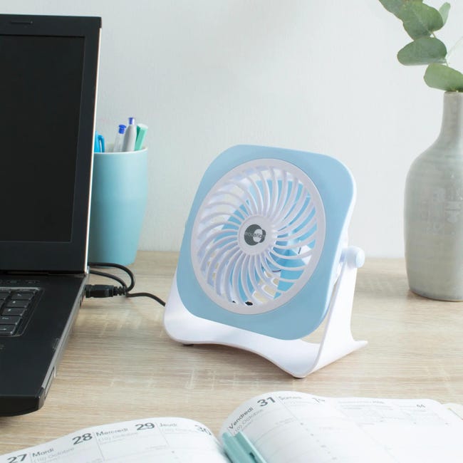 Wentylator biurkowy cyrkulacyjny mini 10 cm USB Ibiza Equation