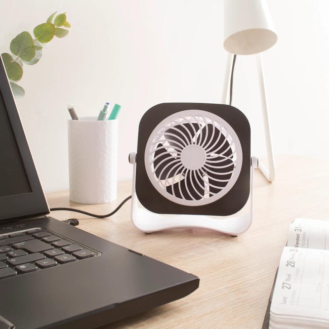 Wentylator biurkowy cyrkulacyjny mini 10 cm USB Laguna Equation