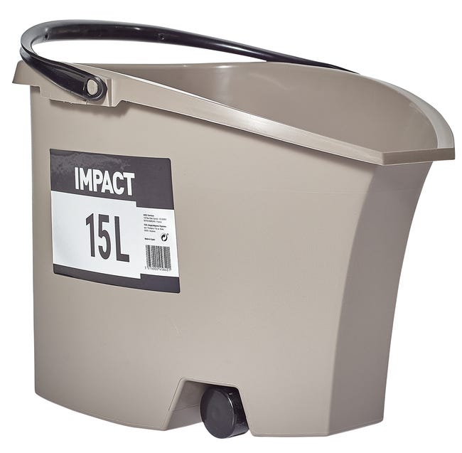 Wiadro z kółkami 15 l beżowe IMPACT