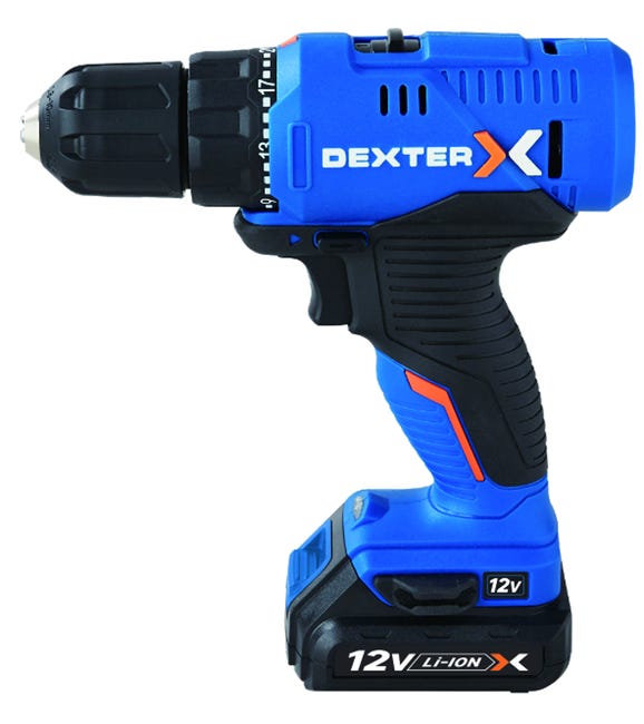 Wiertarko-wkrętarka akumulatorowa 12V 23Nm 2Ah Dexter