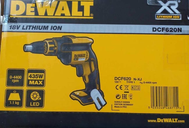 Wiertarko-wkrętarka akumulatorowa DCF620N-XJ DeWalt