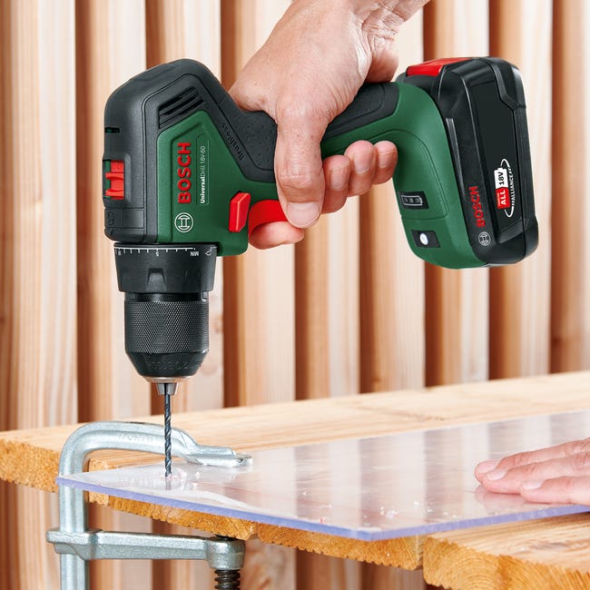 Wiertarko-wkrętarka akumulatorowa UniversalDrill 18V-60 18 V 2 Ah Litowo-jonowa BOSCH