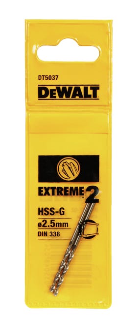 Wiertło do metalu HSS 2.5/57 mm 2 szt. DT5037-QZ DEWALT