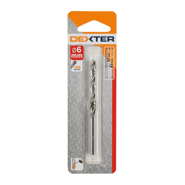 Wiertło do metalu HSS 6 / 93 mm DEXTER