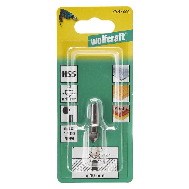 Wiertło pogłębiacza stożkowego HSS 10 mm 2583000 WOLFCRAFT