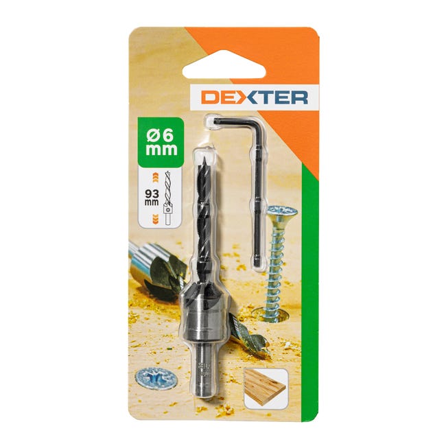 Wiertło z nawiertakiem do drewna 6 x 93 mm DEXTER