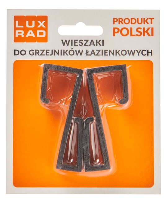 Wieszak na ręcznik KLIK kwadratowy czarny LUXRAD