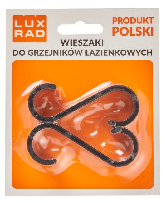 Wieszak na ręcznik KLIK okrągły czarny LUXRAD