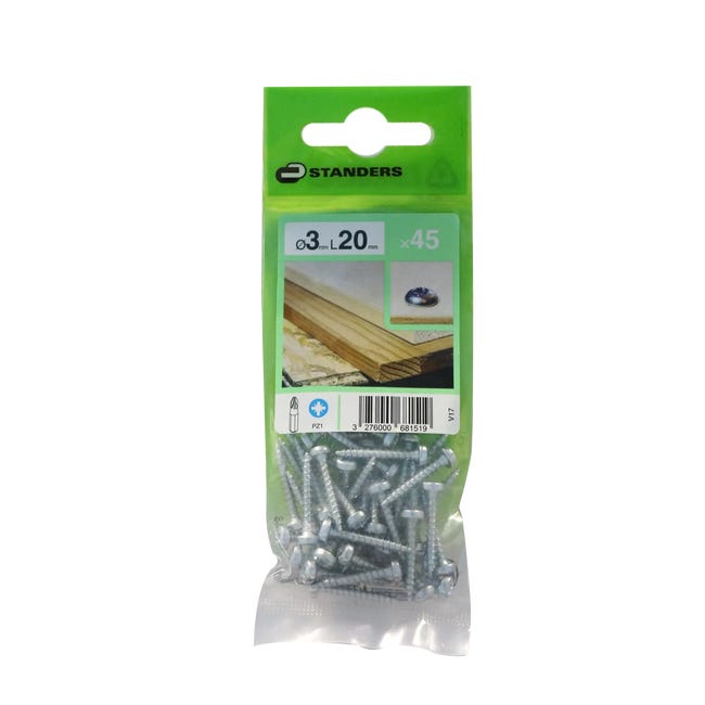 Wkręt 3 x 20 mm 45 szt. Standers