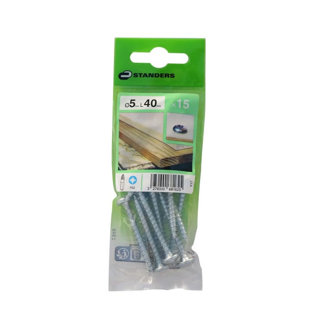 Wkręt 5 x 40 mm 15 szt. Standers