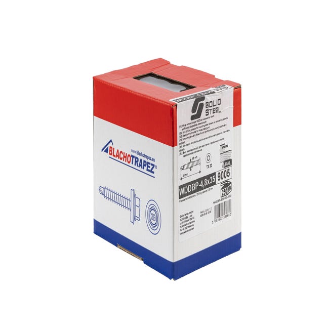 Wkręt dachowy Blizzard TX 4.8x35 9005 250 sztuk