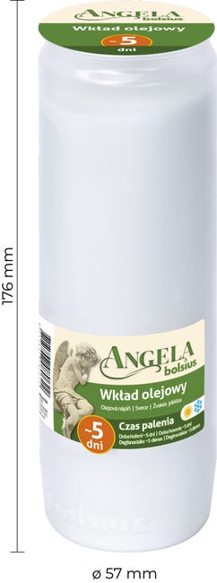 Wkład do zniczy 343g 110h olejowy Bolsius