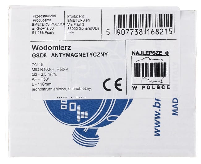 Wodomierz GSD8 JS 2.5 ZW 1/2 BIMETERS