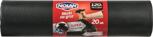 Worek na śmieci 20 szt. 120 l Nolan