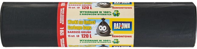 Worki na śmieci 120 l 15 szt. Malwo