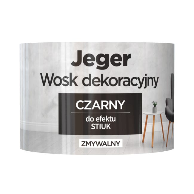 Wosk dekoracyjny czarny 0.25 l Jeger