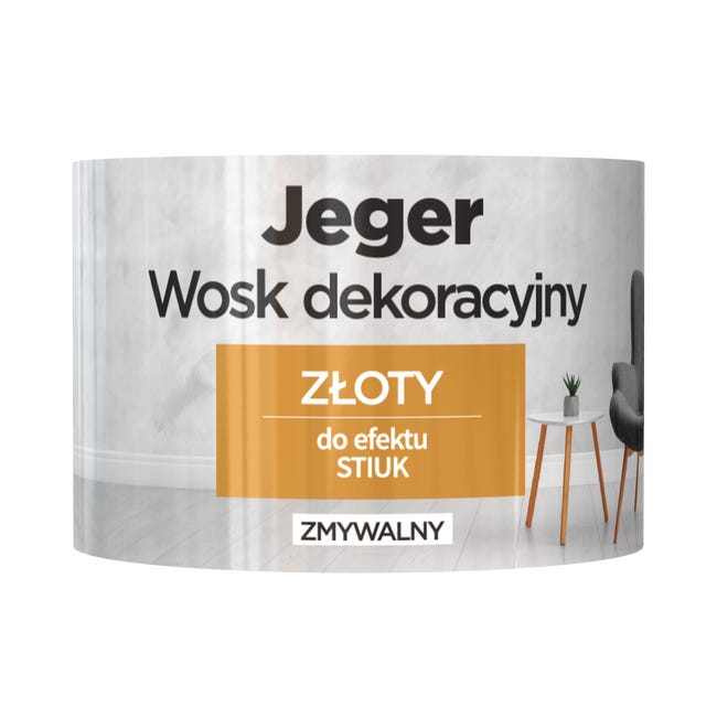 Wosk dekoracyjny złoty 0.25 l Jeger