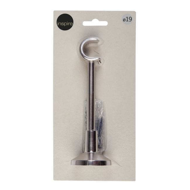 Wspornik do karnisza 19 mm pojedynczy efekt stali 150 mm Inspire