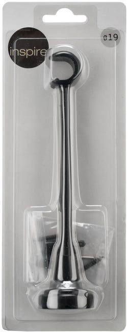 Wspornik do karnisza 19 mm sufitowy pojedynczy czarny mat 150 mm Inspire