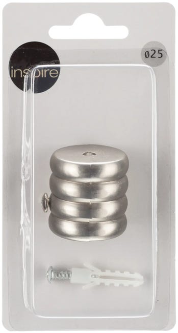 Wspornik do karnisza 25 mm międzyścienny chrom mat Inspire