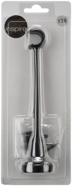 Wspornik do karnisza 25 mm pojedynczy czarny mat 130 mm Inspire