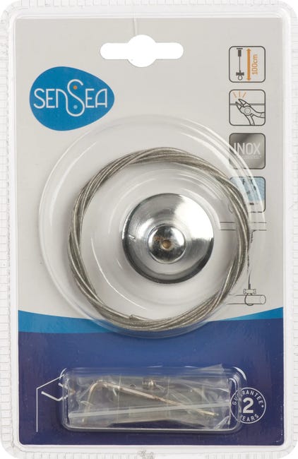 Wspornik metalowy Prosty 17 chrom Sensea