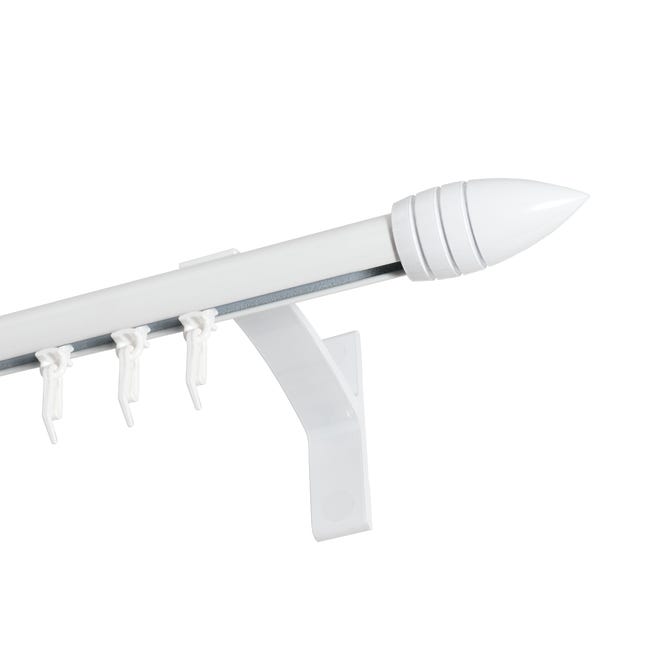 Wspornik pojedynczy do profilu aluminiowego 10 cm biały