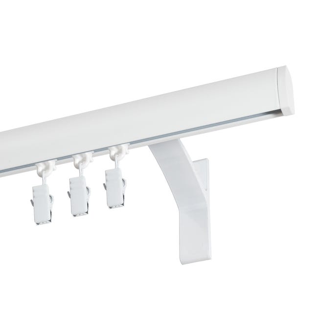Wspornik pojedynczy do profilu aluminiowego 10 cm biały