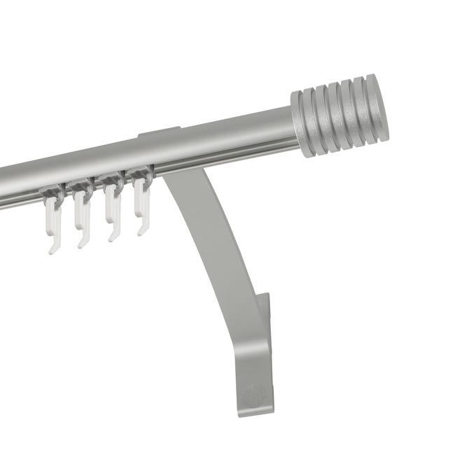 Wspornik pojedynczy do profilu aluminiowego 18 cm srebrny