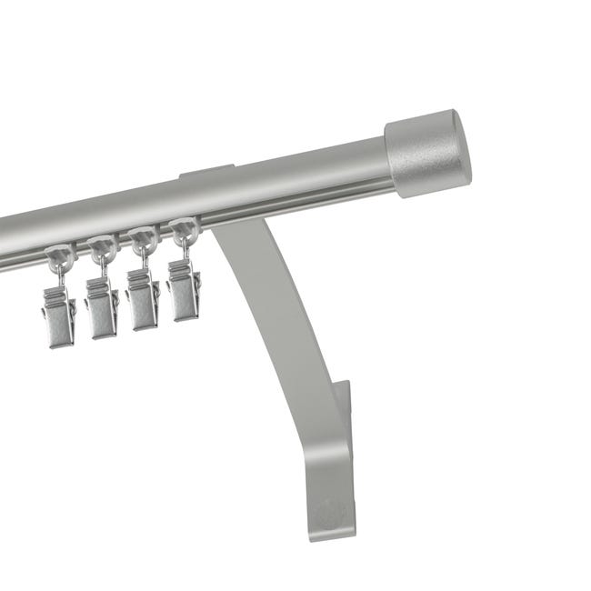 Wspornik pojedynczy do profilu aluminiowego 18 cm srebrny